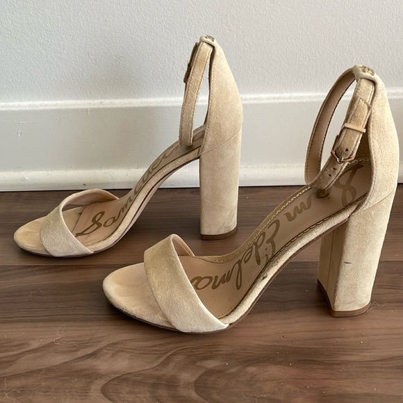 Sam Edelman Suede Ankle Strap Heels - Picture 3 of 11
